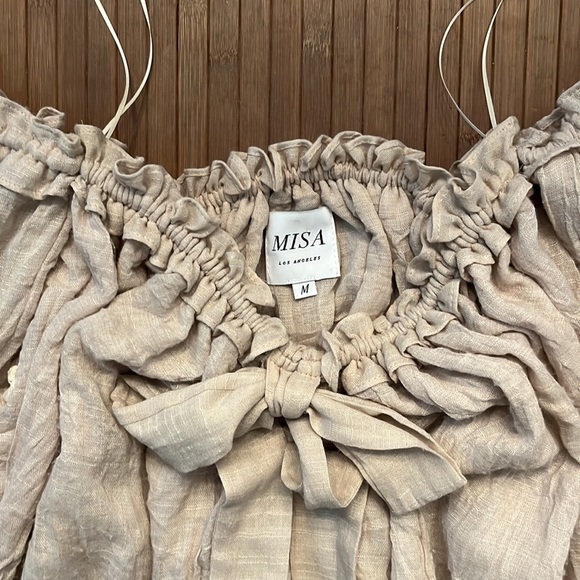 Boho Ruffled Off the Shoulder Top by Misa of Los Angeles - Picture 6 of 11